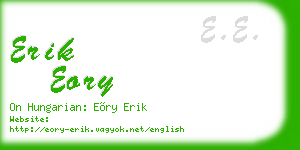 erik eory business card